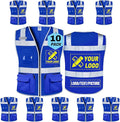 BeautyWill Custom Logo Safety Vest Class 2 High Visibility Reflective Vest by BeautyWill