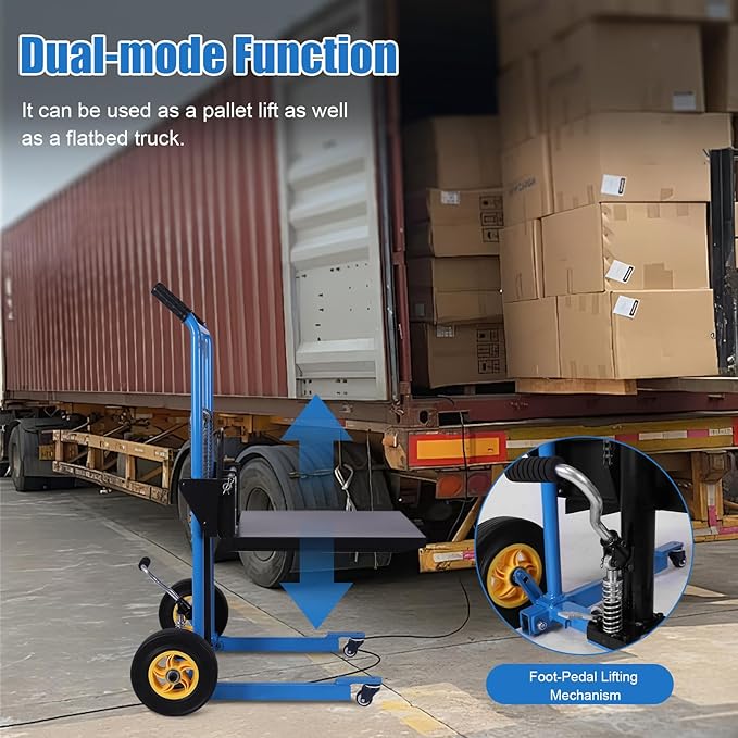 Hydraulic Material Lift Pallet Truck, Pallet Jack Table Cart - Image 3