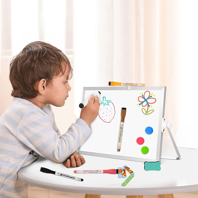 Dry Erase Magnetic White Board, Portable Small Whiteboard Set - Image 5