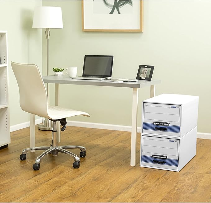Bankers Box STOR/DRAWER STEEL PLUS Extra Space-Saving Filing Cabinet, Stacks up - Image 7