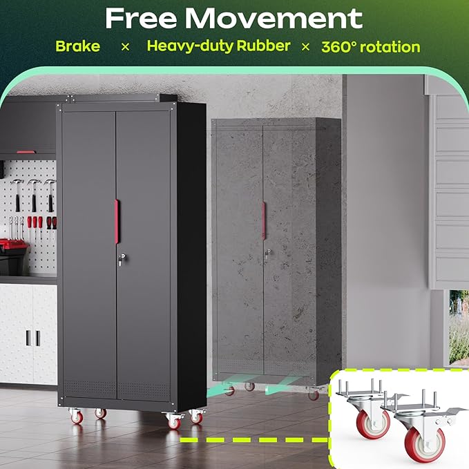 71" H Garage Storage Cabinet - Image 4