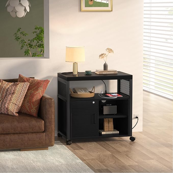 Unikito Lateral File Cabinet, Locking Office Filing Cabinets - Image 6