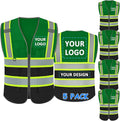 BeautyWill Custom Logo Safety Vest Class 2 High Visibility Reflective Vest by BeautyWill