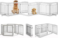 Vantas Folding Pet Gate 144" Wide, Freestanding Wire Pet Gate, Pet Puppy Safety by Vantas