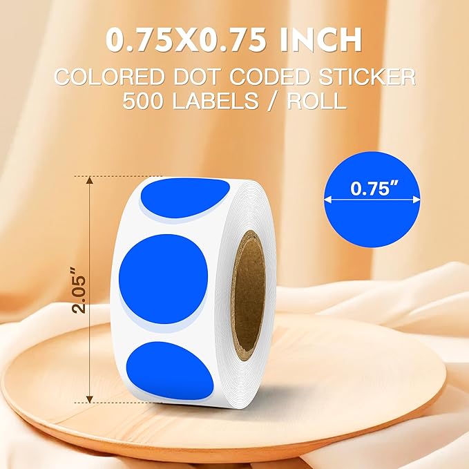 PARLAIM 3/4 Inch Color Coding Label Stickers - Image 2