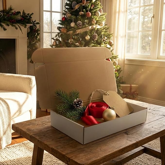 10x6x2 inches Shipping Boxes Set of 25, Holidays Gift and Small Business Giving - Image 4