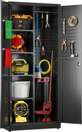 33.93 in Wide Garage Storage Cabinet, Metal Storage Cabinet by GLADIW
