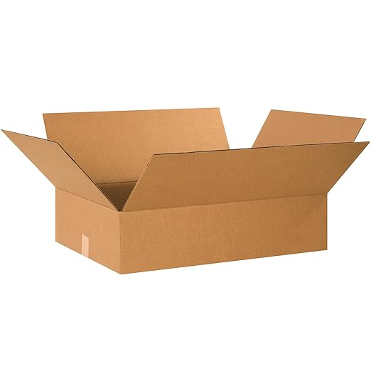 TAPE LOGIC 24x18x6 Flat Corrugated Boxes, 24L x 18W x 6H, Storage Box by TapeLogic