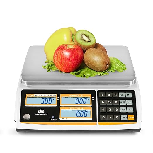 NTEP Certified Scale Price Computing, 60lb Capacity, 0.01lb Readability by BROMECH