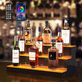 VEVOR LED Lighted Liquor Bottle Display, 3 Tiers 24 Inches, Supports USB by VEVOR
