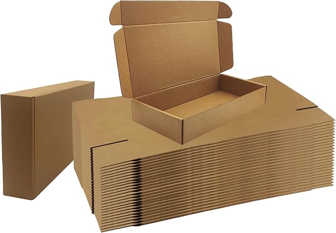 12x6x2 inches Shipping Boxes Bulk 25 Pack Brown, Corrugated Cardboard Box by Unknown