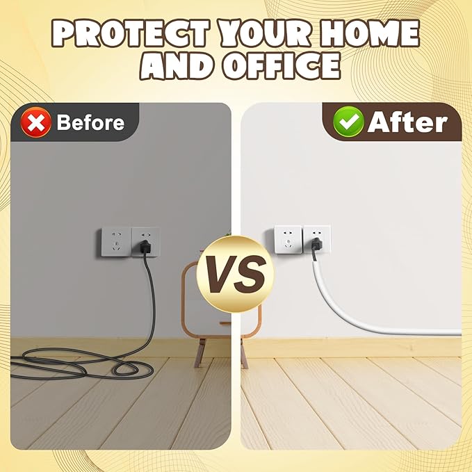 78 Inch Wall Cord Hider, Silicone Self Adhesive Cable Hider Cord Cover - Image 6