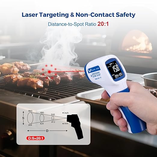 Ring Laser DS20:1 Infrared Thermometer Temperature Gun - Image 3