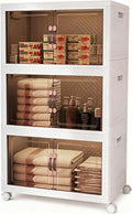Collapsible Storage Bins with Lids&Wheels-192QT Stackable Plastic Containers by Unknown