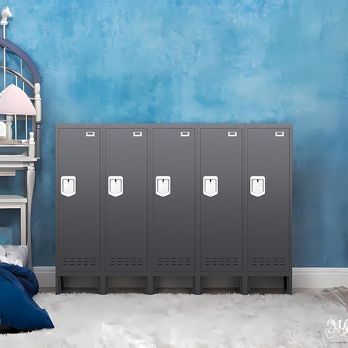 Metal Cabinet Home Office Storage, Lockable Steel Locker - Image 2