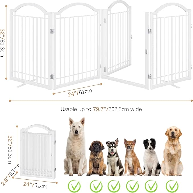 BHG Metal No-Assembly Freestanding Dog Gate - Image 4