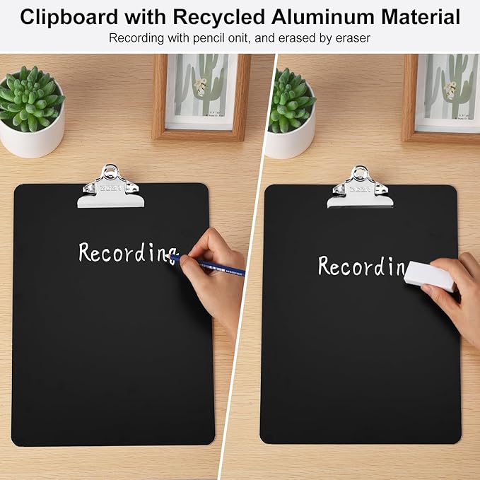 ZCZN Metal Clipboard, 2 Pack Heavy Duty Aluminum Clipboards 12 x 9 Inches - Image 6