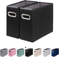 2 Packs Letter Size File Organizer, File Folders Organizer, Fabric Storage Box by ComfortKeeper