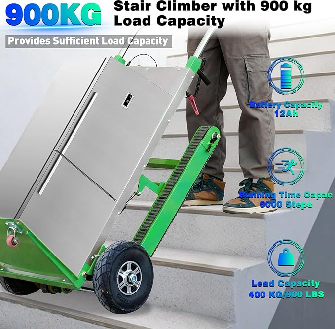 Electric Stair Climbing Hand Trucks Dolly Cart, 900lb Capacity Heavy Duty Stair - Image 7