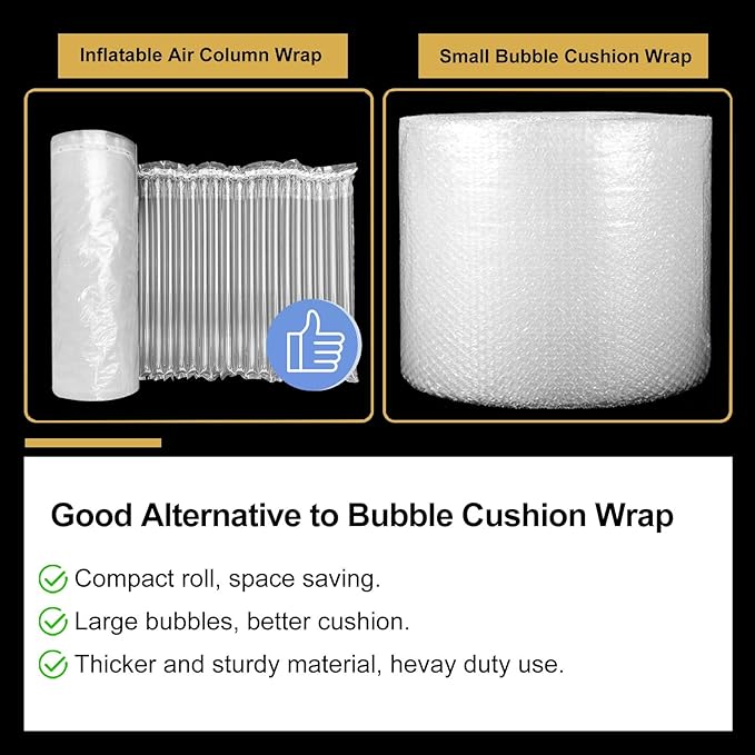 Large Bubble Cushioning Wrap for Packing 12"x164'，Inflatable Air Pillows for - Image 5