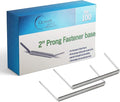 OLYMPX 100 Pcs of 2” Capacity Premium Metal Prong Paper Fastener Bases by Unknown