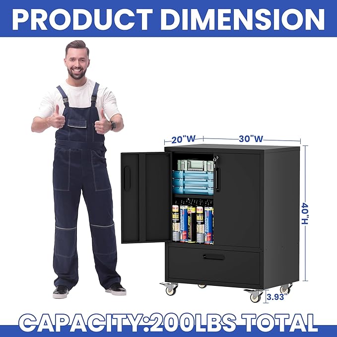 Metal Tool Storage Cabinet - Image 3