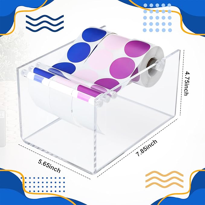 1 Pcs Adjustable Label Dispenser 3 Disks Sticker Roll Holder Sticker Dispenser - Image 2