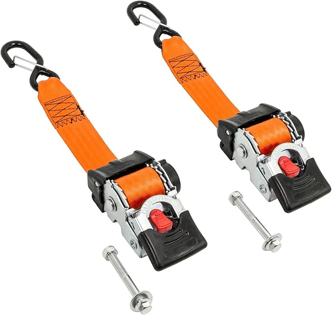 PowerTye - 2 inch x 6ft Long Retractable Ratchet Tie Down Strap - by PowerTyeMFG