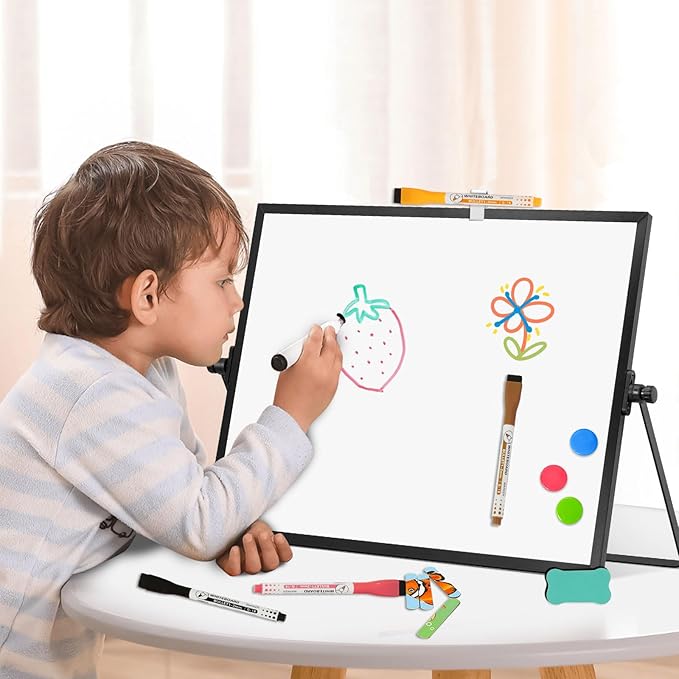 Dry Erase Magnetic White Board, Portable Small Whiteboard Set - Image 5