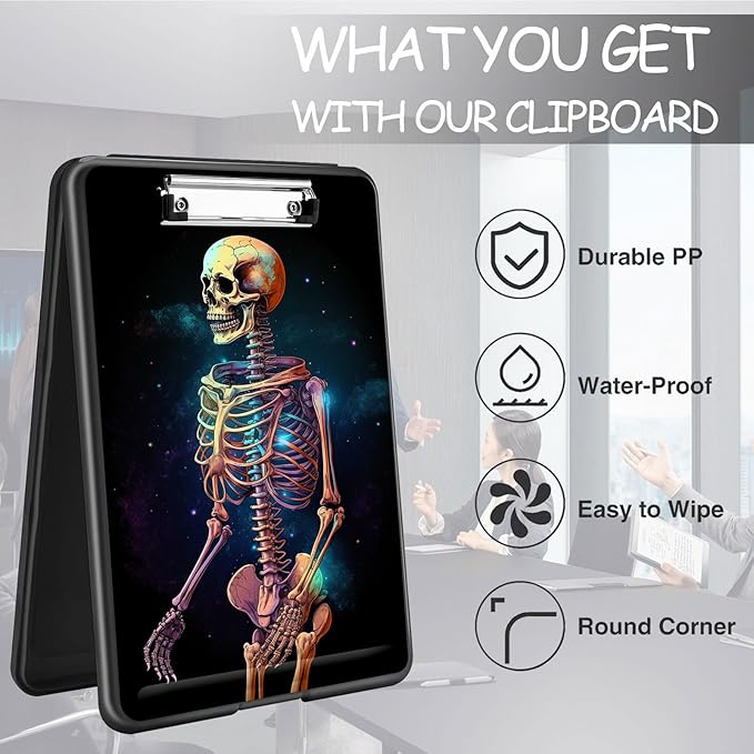 Clipboard with Storage, High Capacity Plastic Storage Clipboard with Pen Holder - Image 6