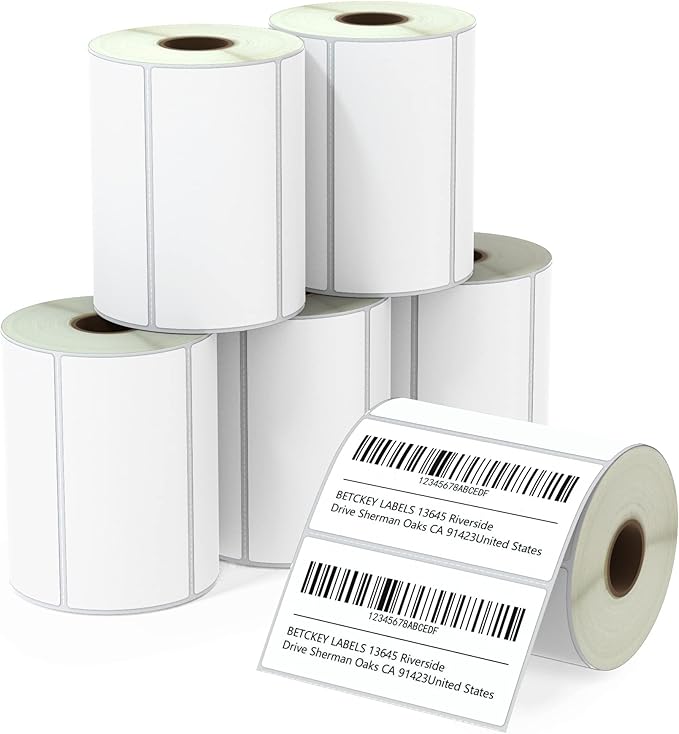 BETCKEY - 4" x 2" Barcode Shipping & Multipurpose Labels Compatible by BETCKEY