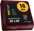 PROTARP Extra Heavy Duty 16 Mil Tarp Cover, Waterproof, UV Resistant, Rip and by Protarp