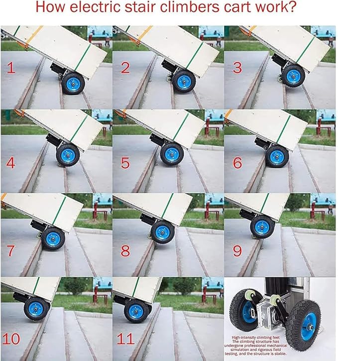 Electric Stair Climber, Capacity Electric Stair Climbing Hand Truck 1200W - Image 4