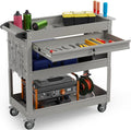 3 Tier Rolling Tool Cart on Wheels, 450 LBS Capacity Tool Cart by Pelnuies