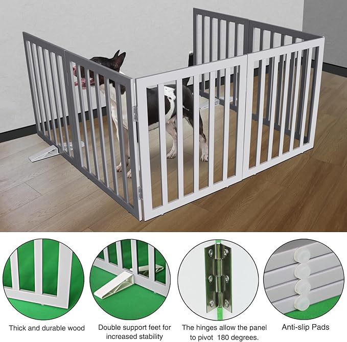ZJSF Freestanding Indoor Dog Gate - Image 5