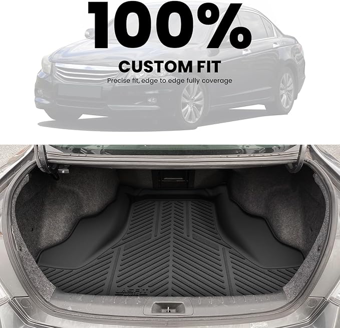 LASFIT Cargo Mat for Honda Accord 2008 2009 2010 2011 2012, All Weather TPE - Image 3