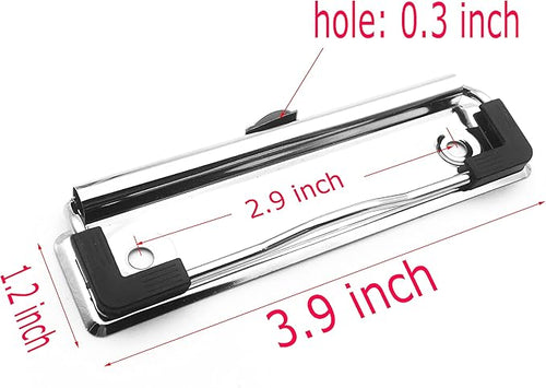 10 Pack Clipboard Clips 3.94" Mountable Metal Clipboards Hardware - Image 2