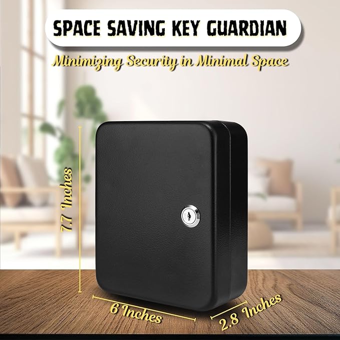 Flexzion Key Cabinet Key Lock Box Wall Mount - Image 2