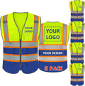 BeautyWill Custom Logo Safety Vest Class 2 High Visibility Reflective Vest by BeautyWill