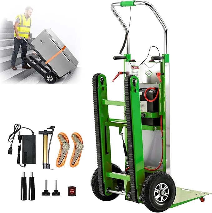 Electric Stair Climbing Dolly, 1250W Electric Stair Climbing Hand Truck by Unknown