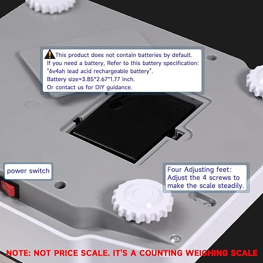 Counting Scale 30kg/66lb x 0.5g Digital Bench Scale - Image 5