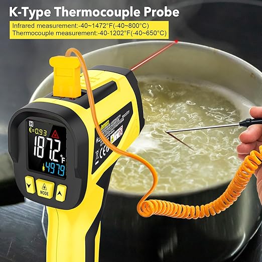 Infrared Thermometer Gun, Digital Laser Thermometrer Temperature Gun - Image 3