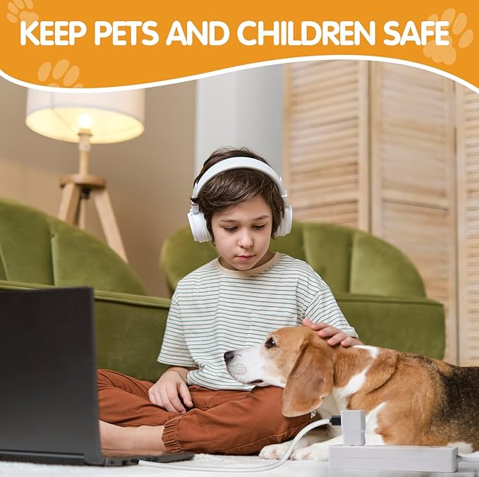 Poen 3 Pack 30ft Cord Protectors from Pets No Chew, 1/2 Inch Ultra Durable Cord - Image 6
