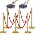 kaiyomi 6Pcs Stanchions with Red Velvet Ropes Set, 5 Feet Velvet Ropes and by KaiyomiCrowdControlSeries