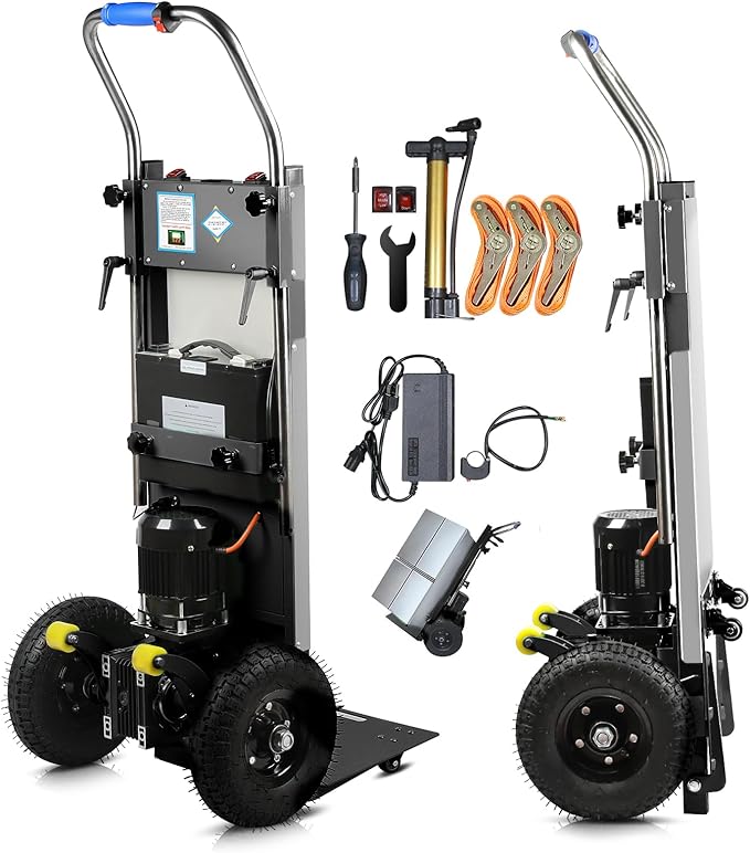 Electric Stair Climbing Dolly, 1250W Electric Hand Truck by kaiwrxin