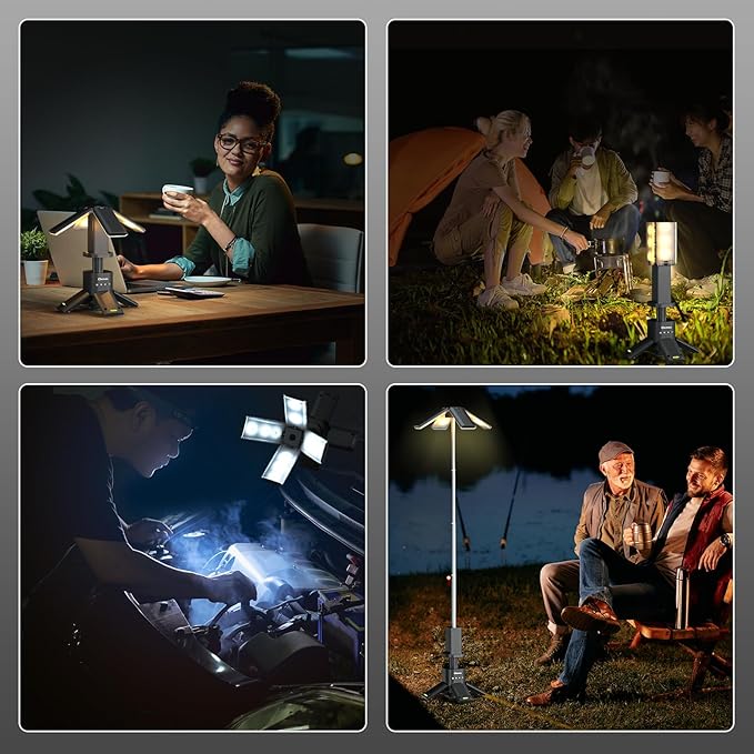 Telescopic Camping Lights Rechargeable 14000 mAh Led Multifunction Magnetic - Image 4