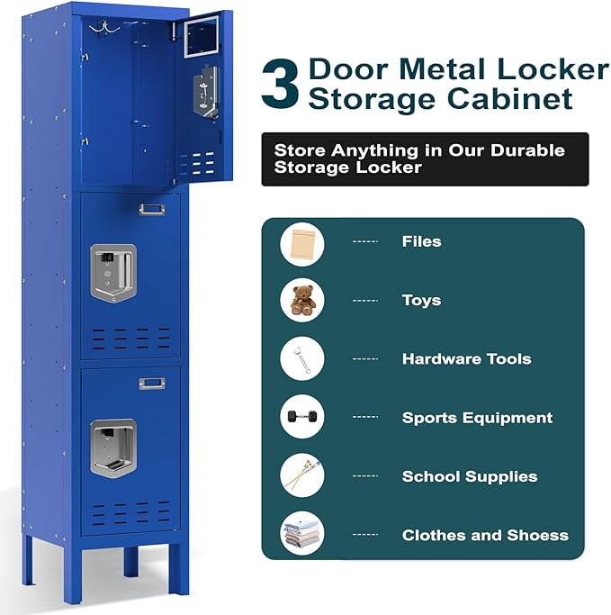 Metal Lockers - 66" Height Steel Lockers - Image 5