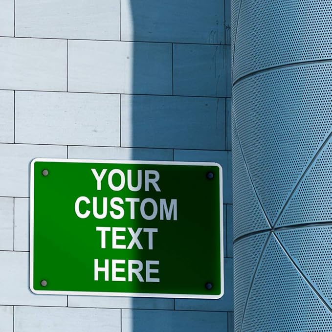 Aluminum Weatherproof Metal Sign Multiple Sizes Custom Personalized Text Here - Image 3