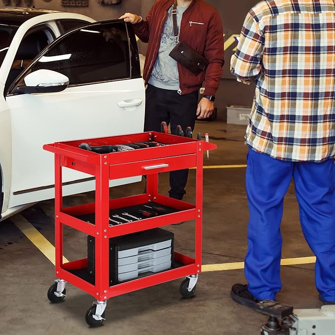 TUFFIOM 3 Tier Rolling Tool Cart - Image 6