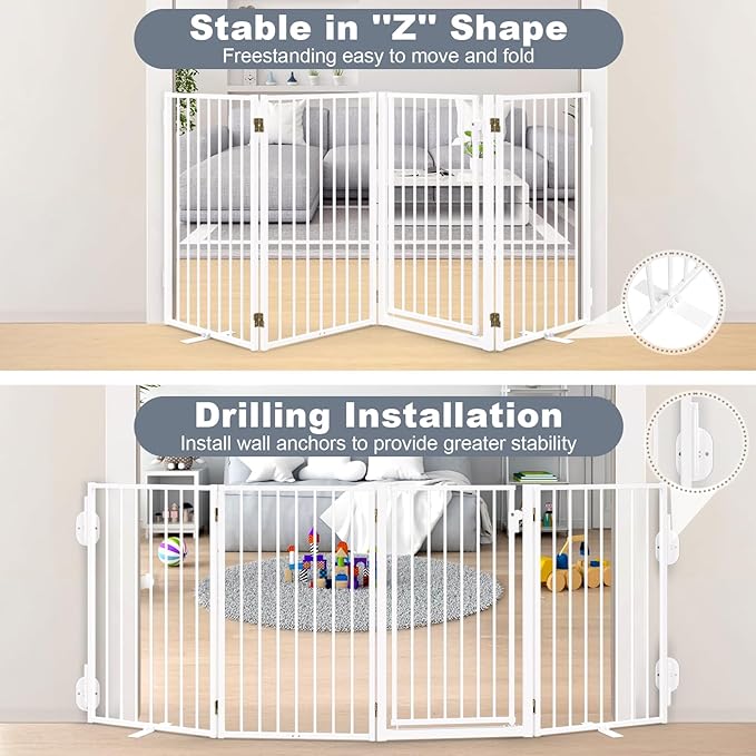 Metal Freestanding Dog Gates - Image 4